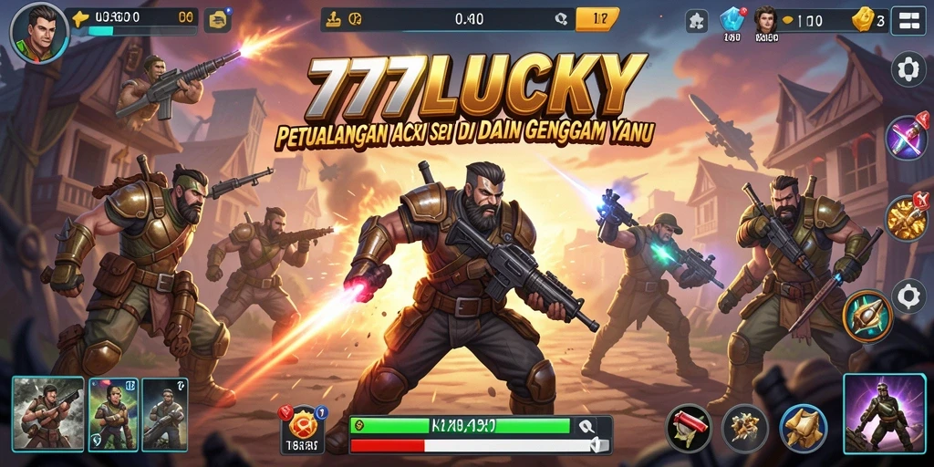 Gameplay seru dengan karakter aksi mendebarkan di 777LUCKY.