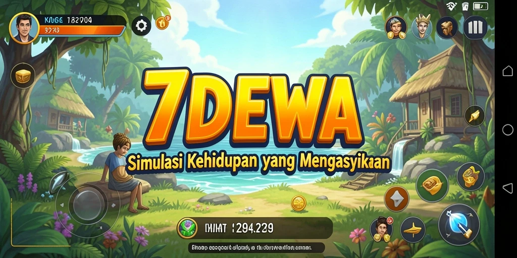 Tampilan screenshot gameplay 7DEWA dengan aktivitas simulasi menarik.