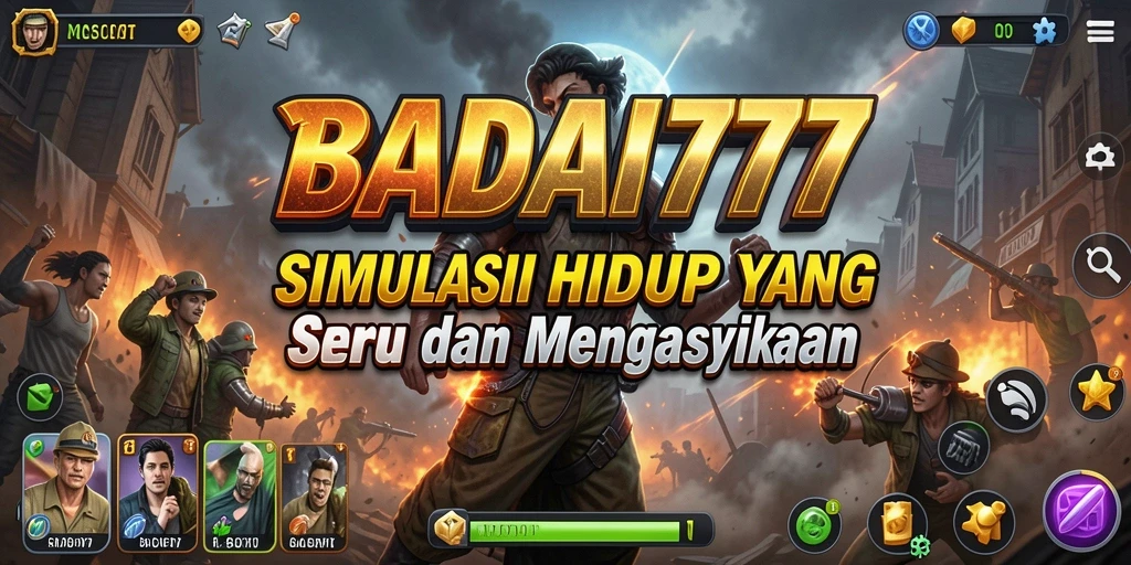 Tangkapan layar dari gameplay <strong>BADAI777</strong> menunjukkan dunia simulasi yang dinamis.