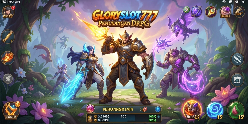 Tampilan gameplay RPG GLORYSLOT777 yang memukau dan menantang.