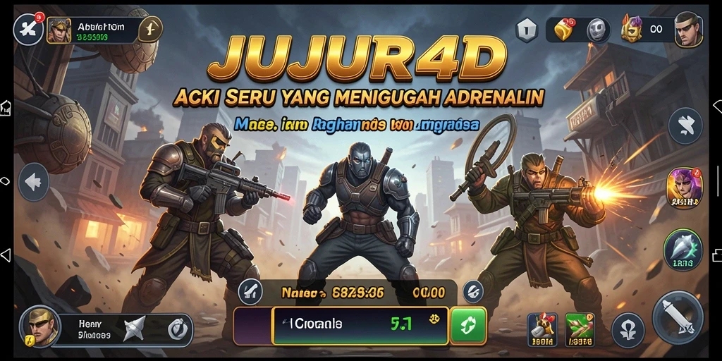 Tangkapan layar JUJUR4D yang menampilkan aksi mendebarkan di dalam game.