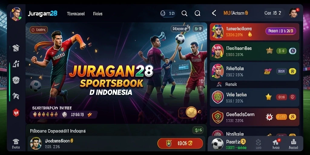 Tampilan menarik dari gameplay JURAGAN28 saat bertaruh olahraga.
