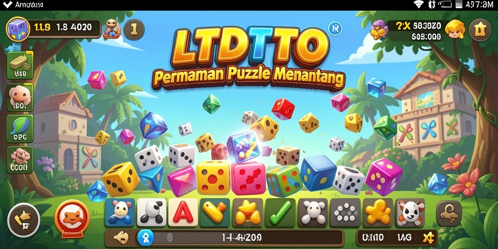 Screenshot LTDTOTO menampilkan gameplay Puzzle yang seru dan menantang.