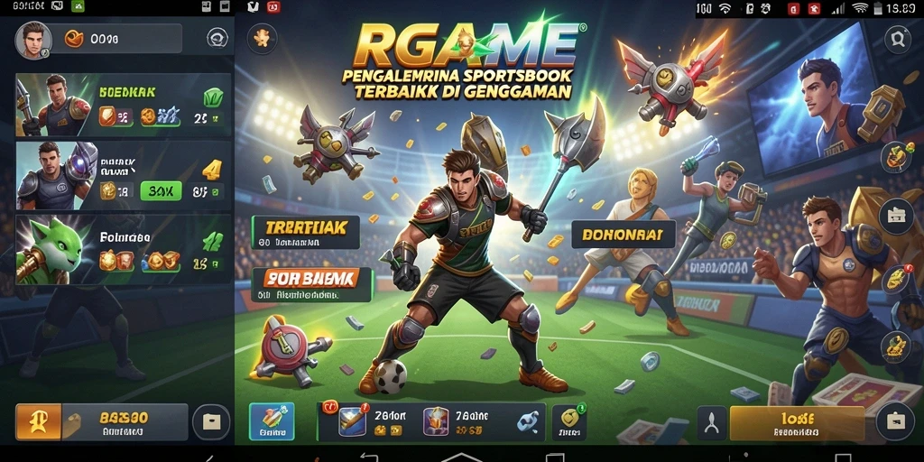 Tampilan gameplay <strong>RPGAME</strong> saat bertaruh pada olahraga langsung.