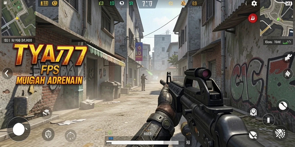 Tampilan menarik dari gameplay FPS TYA777 yang penuh aksi.